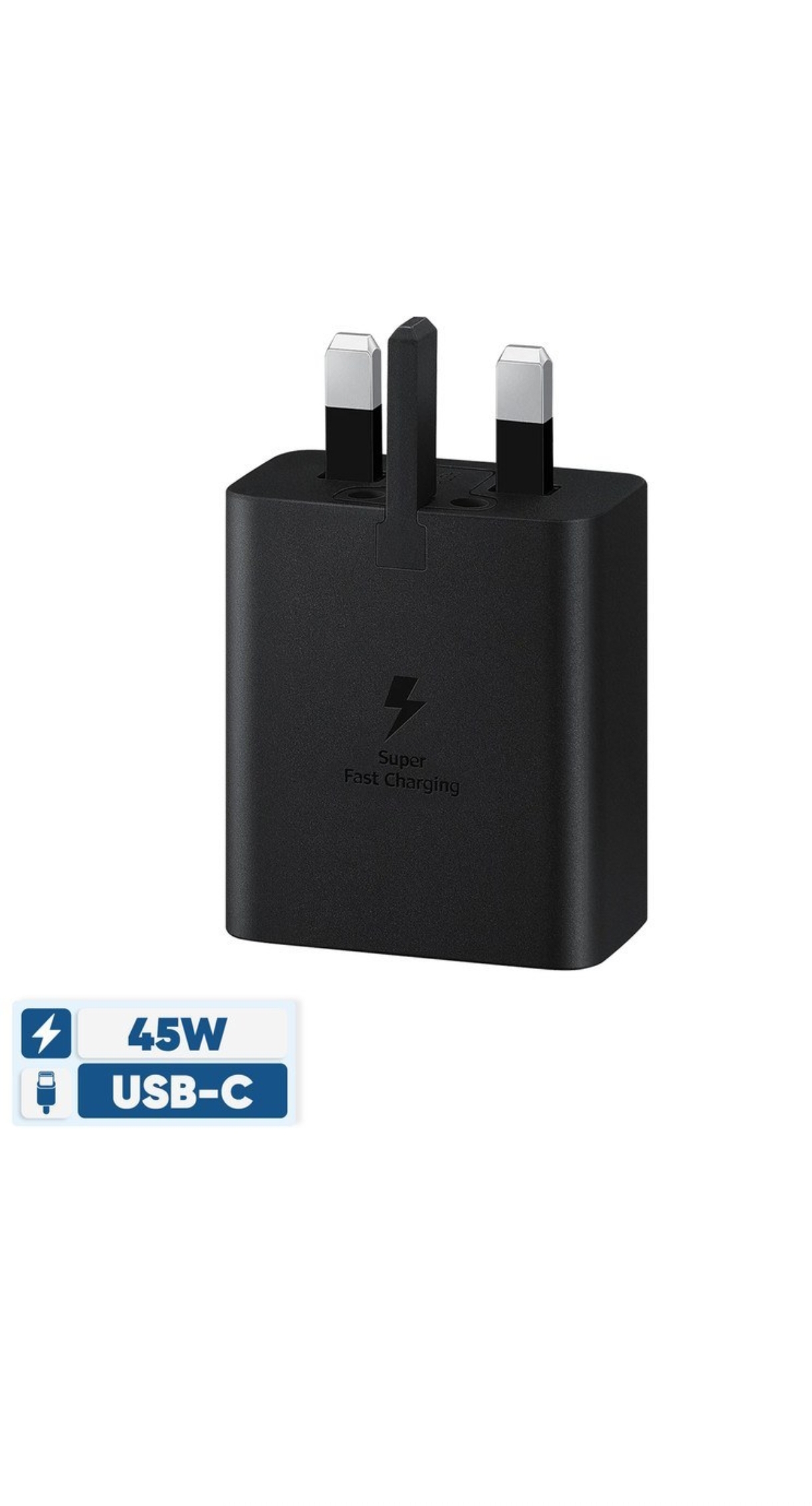 شارژر سامسونگ مدل EP-T4511 توان 45 وات سه پین اصل(قابل استعلام از سایت رسمی سامسونگ ویتنام)