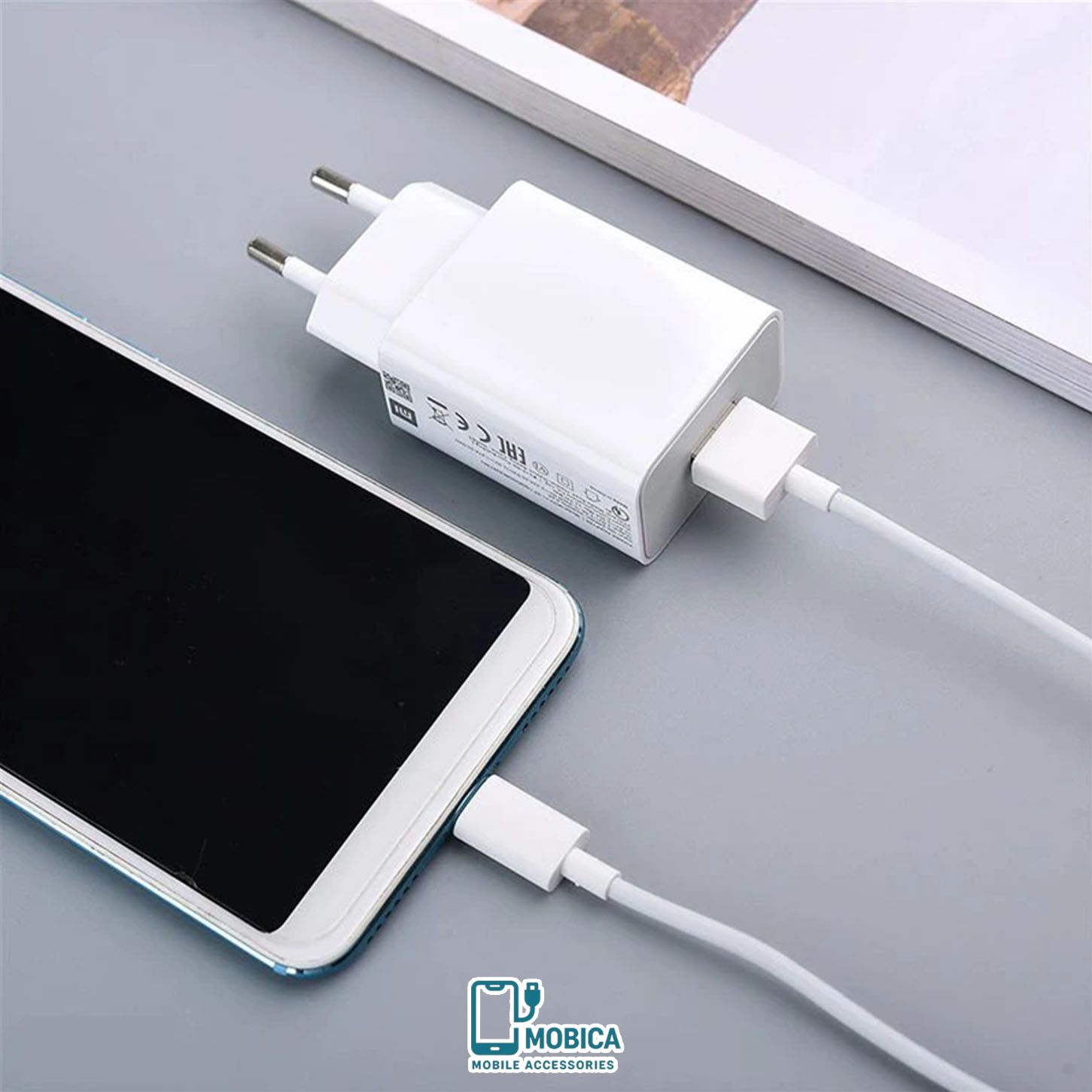 شارژر شیائومی مدل MDY-11-EZ توان 33 وات دو پین همراه کابل اصل