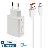 شارژر شیائومی مدل MDY-11-EZ توان 33 وات دو پین همراه کابل اصل