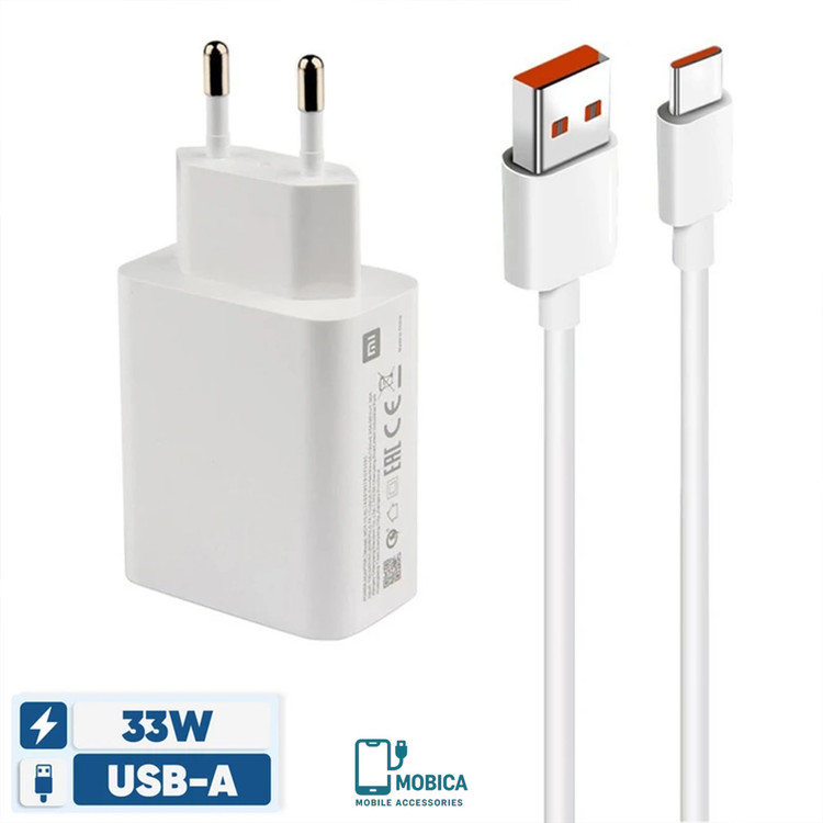شارژر شیائومی مدل MDY-11-EZ توان 33 وات دو پین همراه کابل اصل