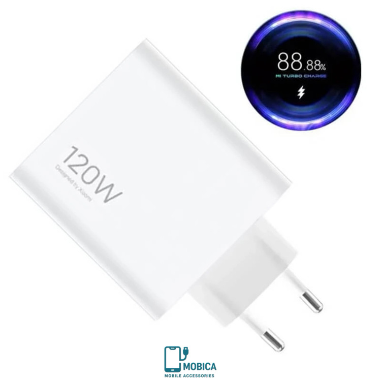 شارژر شیائومی مدل MDY-13-EE توان 120 وات دو پین همراه کابل اصل+گارانتی