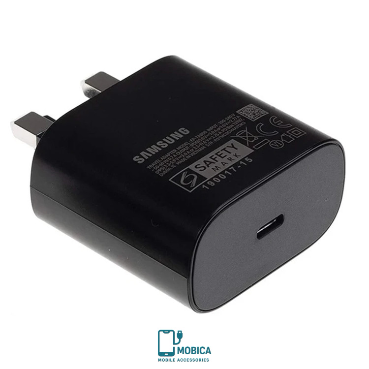 شارژر سامسونگ مدل EP-TA800 توان 25 وات سه پین (اورجینال+گارانتی) سوپر فست